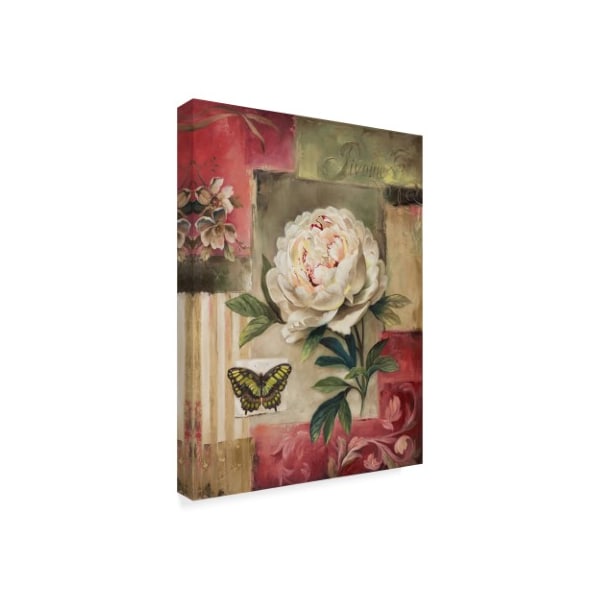 Lisa Audit 'Rose And Butterfly 2' Canvas Art,14x19